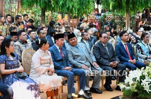 What Did Jokowi and Prabowo Talk About at the Wedding of Boy Thohir's Son? This is What the Aide Said