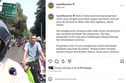 New Facts About the Perpetrator of the Motorcyclist Assault in Jagakarsa, Positive for Methamphetamine