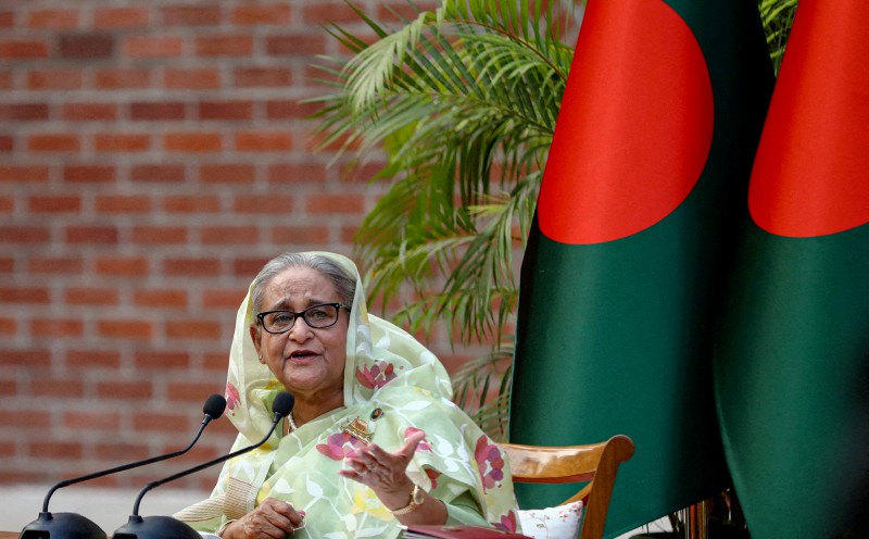 Dhaka warns that allowing political activities by the fugitive ex-premier could hurt improving bilateral ties