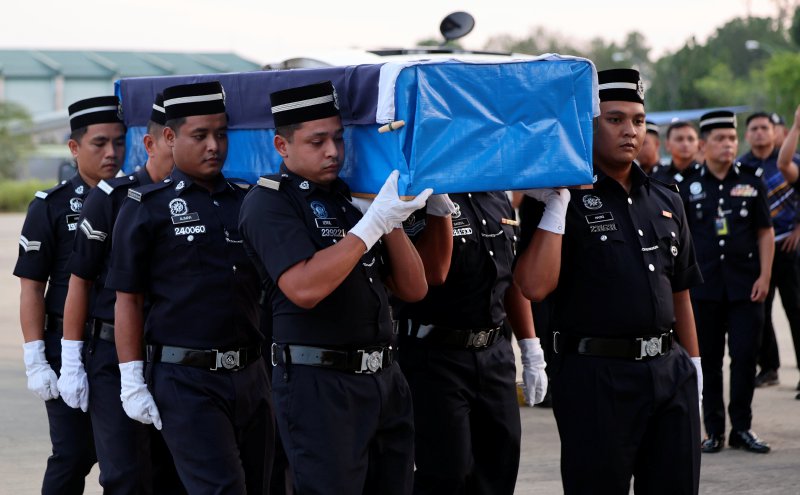 Bodies of three policemen killed in electrocution tragedy flown home