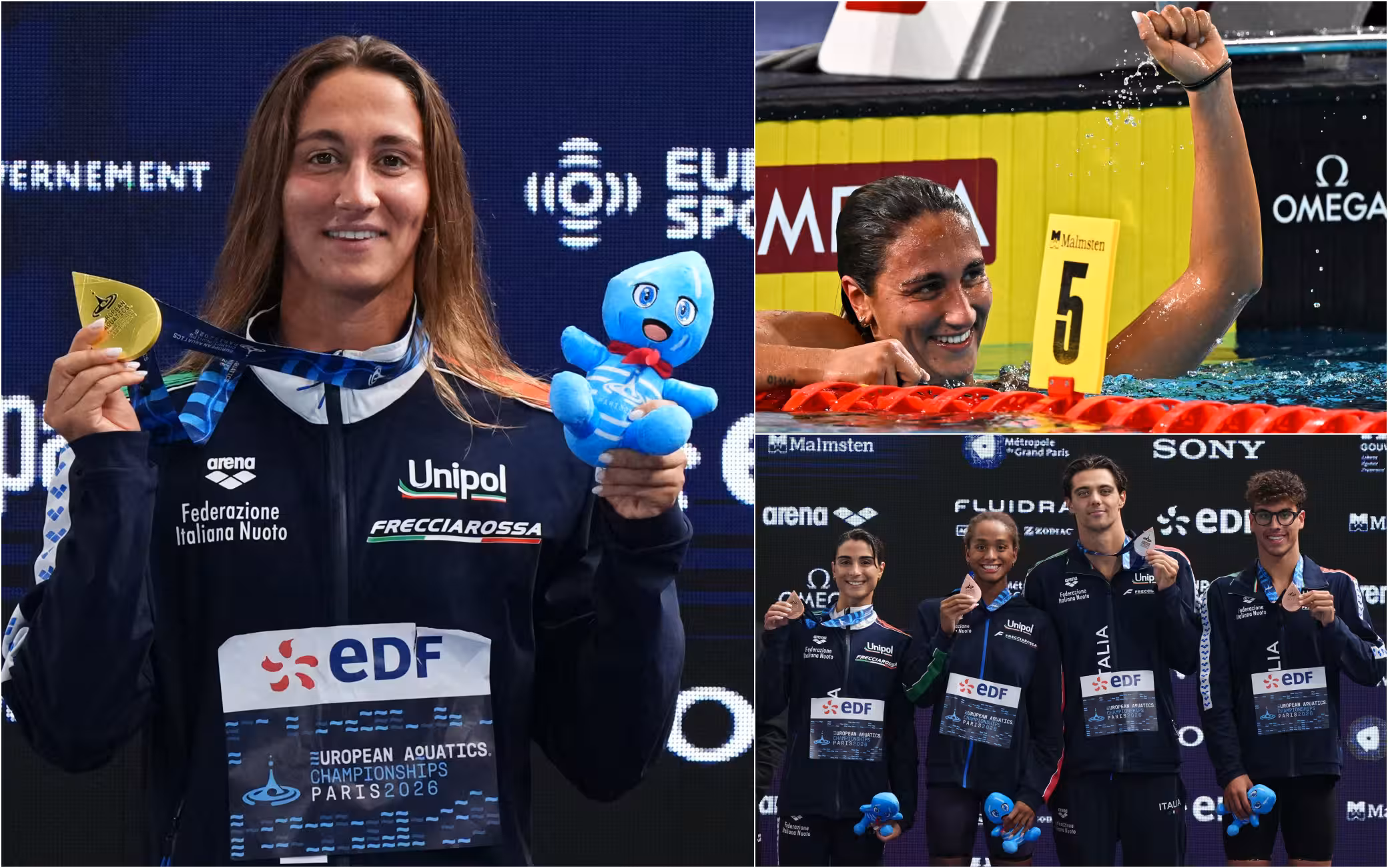 Infinite Quadarella, bis in 1500 sl for the tenth European gold