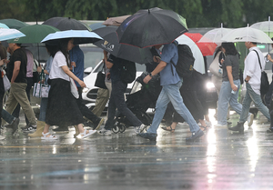 Sporadic torrential downpours expected as stationary front moves north and south over the region, says weather agency