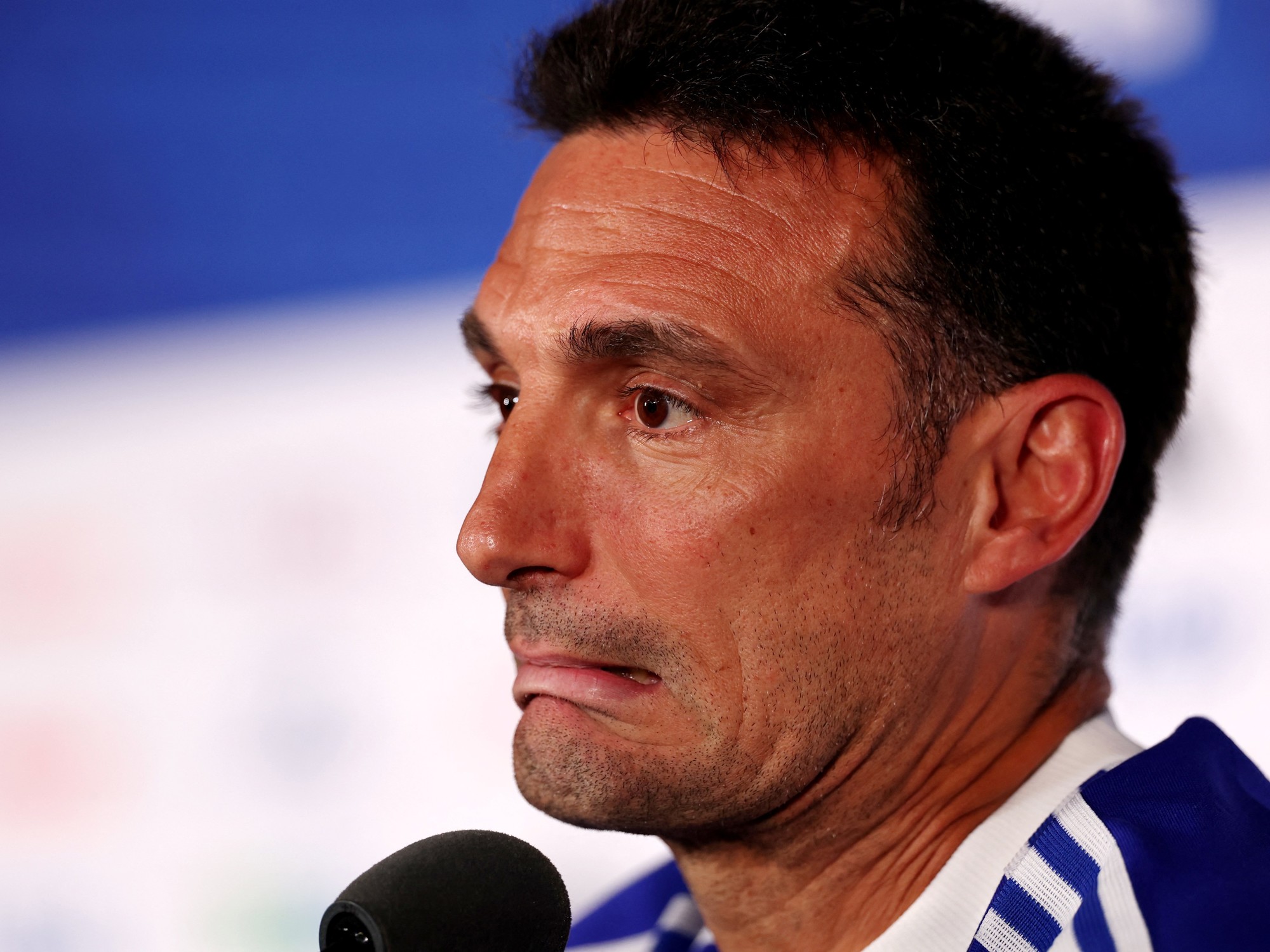The Argentine coach asked for respect for the victims and stated that the team is excited ahead of the match