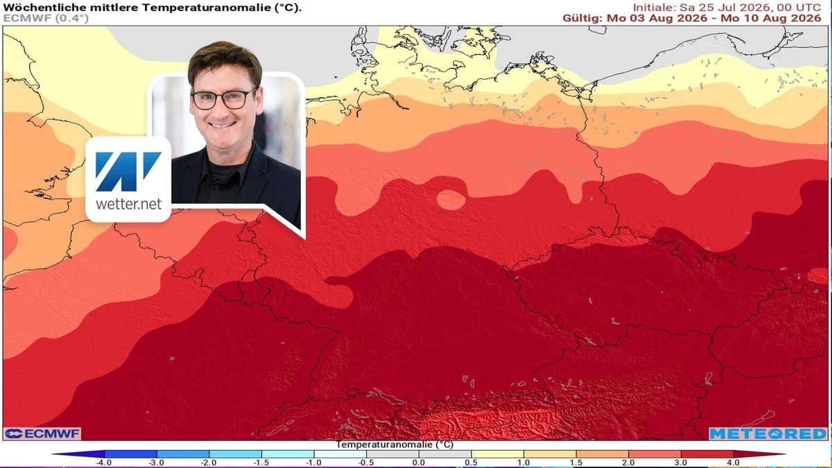 Weather models provide the trend for the big summer finale 2026: August is really so hot