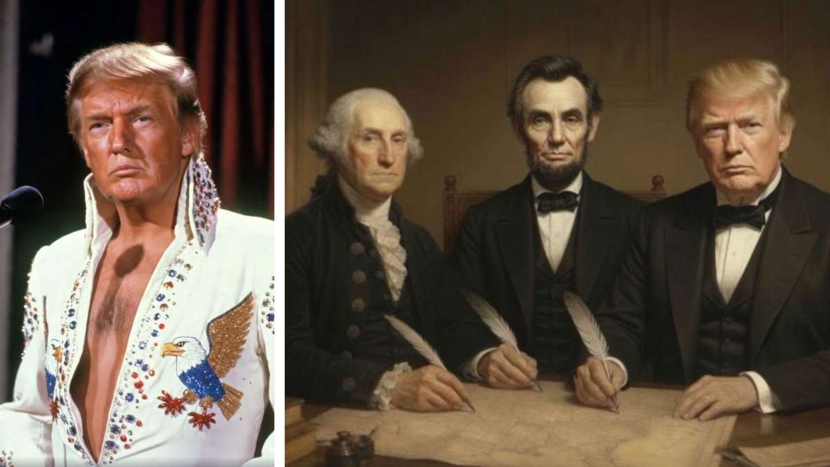 Aliens, Arc du Trump and Elvis: Trump's Latest Social Media Rush