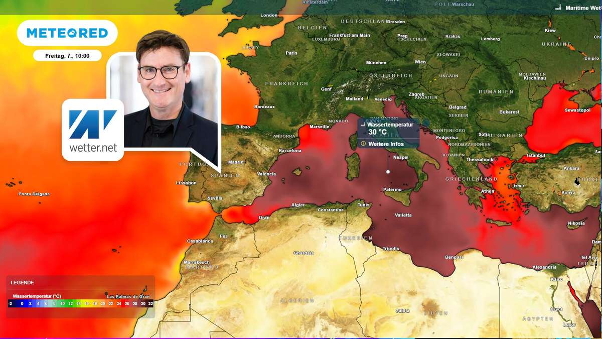 Mediterranean Sea as hot as never: 33 degrees water temperature measured off the coast of Spain