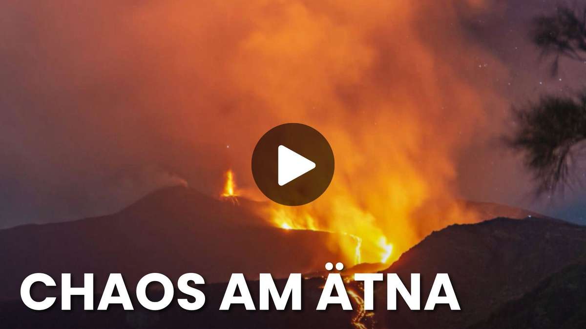 Vulcan video: Etna in Sicily spits lava and ash