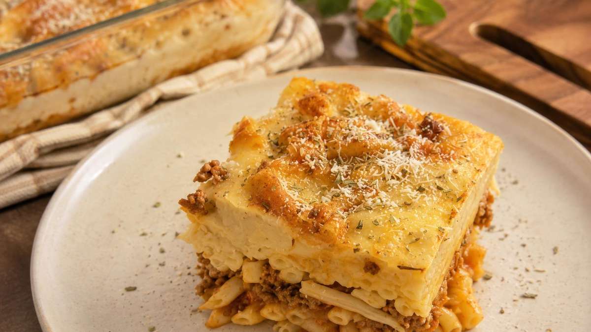 Pastitsio: How the Greek nude run with minced meat succeeds