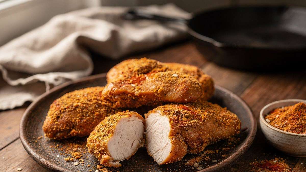 Crispy bread for chicken: With this trick you do not need egg or bread