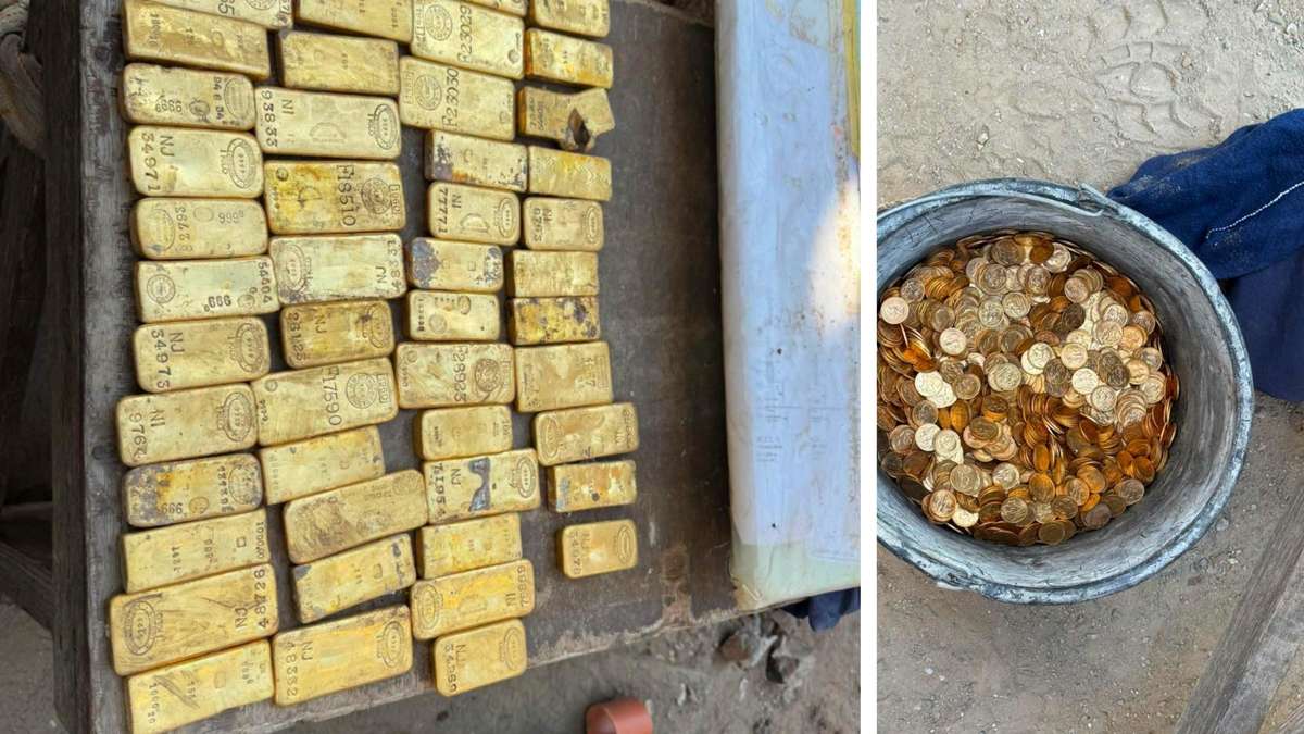 Millions-treasure was embedded in walls: construction worker discovers 49 gold bars during renovation