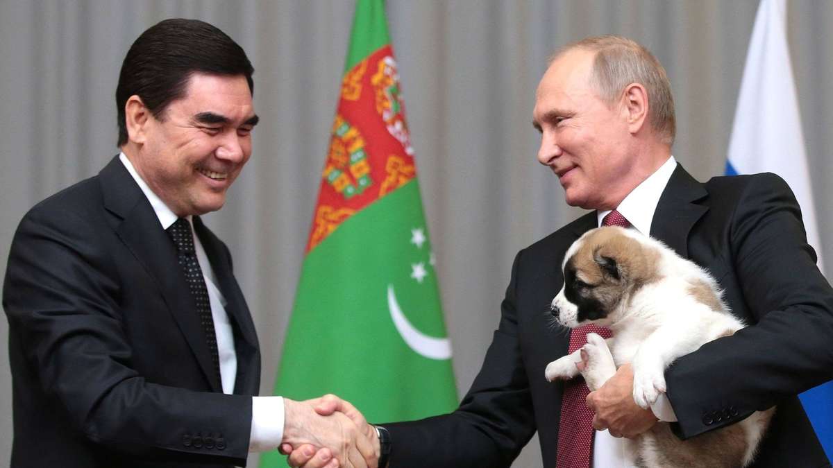 Putin likes to show up with dogs – but the animals have a political function