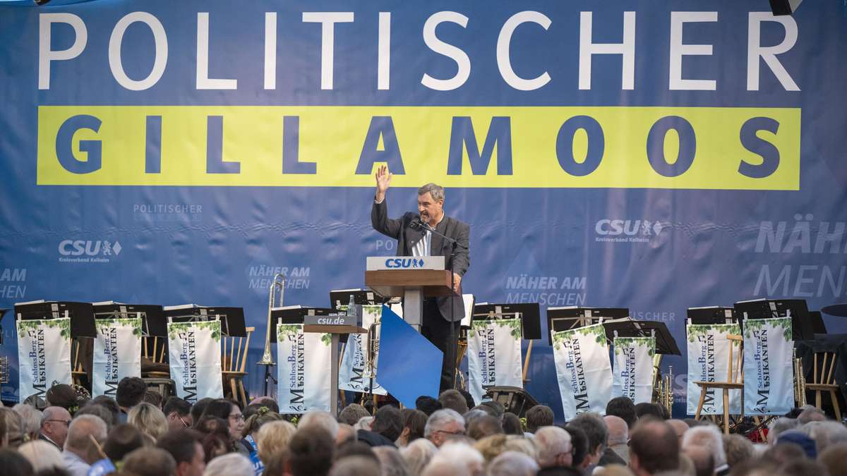 Saxony-Anhalt result at the Gillamoos: Söder speaks in advance of "epoch break" and "real turning point"