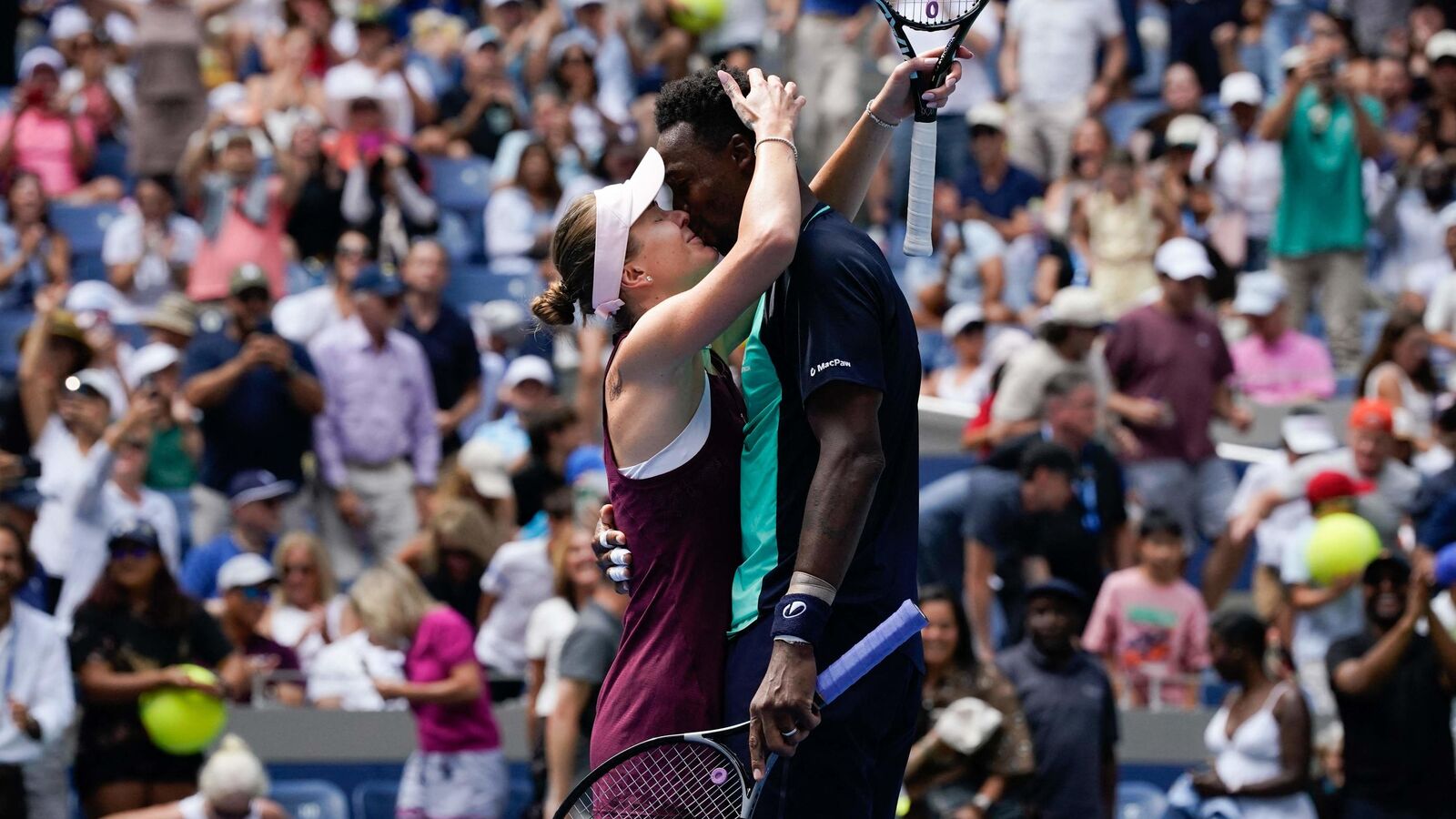 US Open: in video, Gaël Monfils, winner with Elina Svitolina against world number one