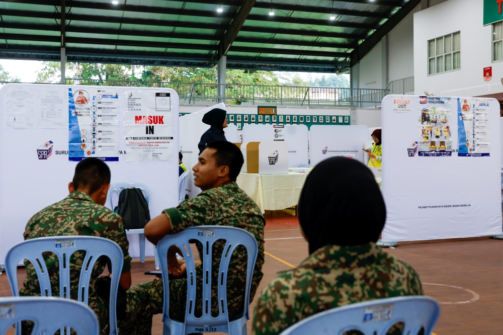 Thirty-eight polling centres opened at 8 am Saturday for police, military, and their spouses to cast ballots