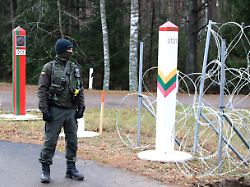 Lithuania discovers migrant tunnel under border fence with Belarus