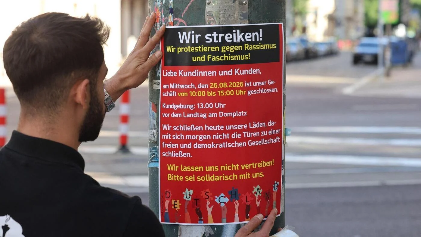 Action before the state elections in Saxony-Anhalt: Migrants close their shops