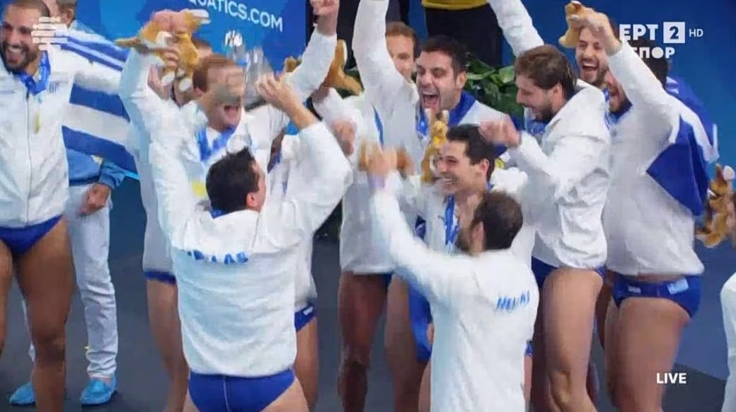 The national team claimed its 19th medal overall, finally adding the top prize after 18 previous silvers and bronzes